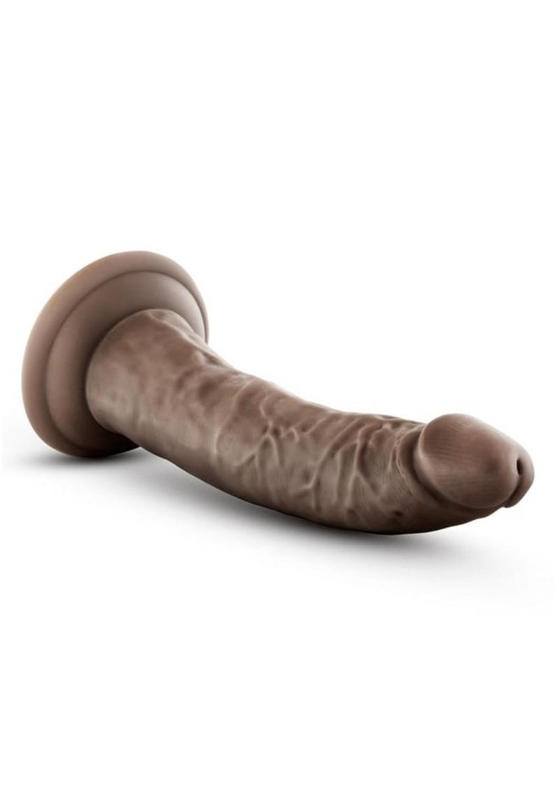 Dr Skin Cock W/suction 7" Chocolate