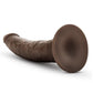 Dr Skin Cock W/suction 7" Chocolate