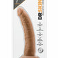 Dr Skin Cock W/suction 7" Mocha
