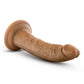 Dr Skin Cock W/suction 7" Mocha