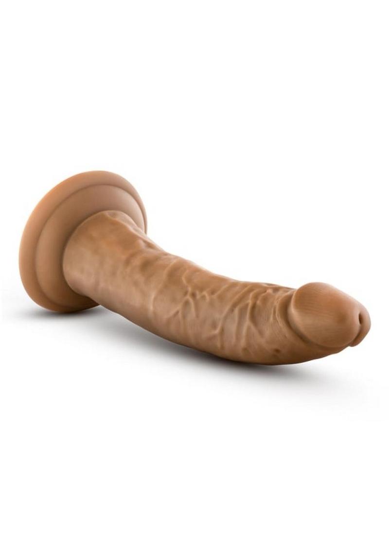 Dr Skin Cock W/suction 7" Mocha