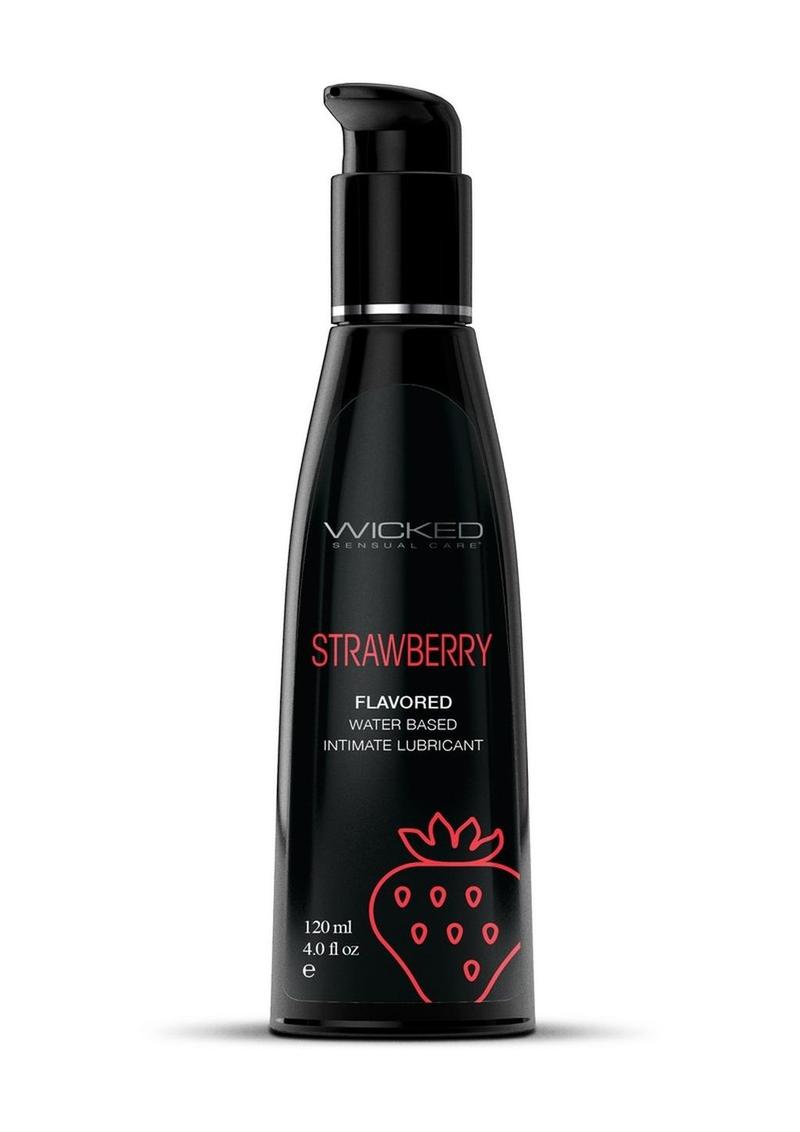 Wicked Aqua Strawberry Lube 4oz