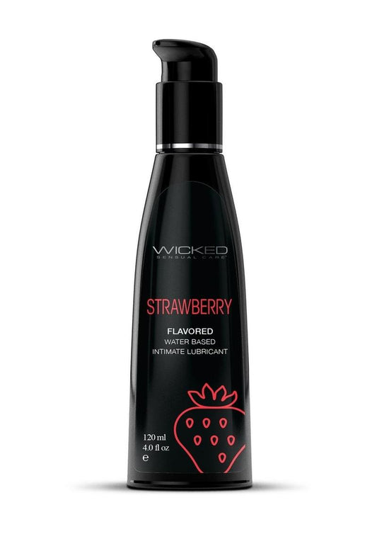 Wicked Aqua Strawberry Lube 4oz