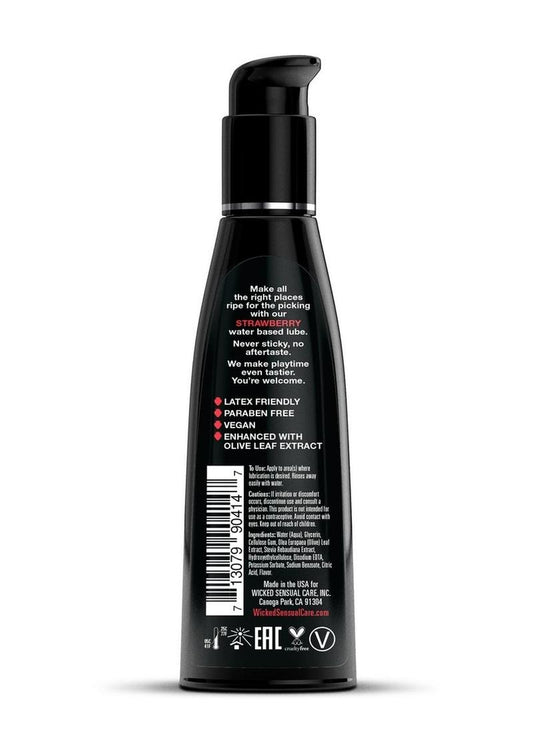 Wicked Aqua Strawberry Lube 4oz