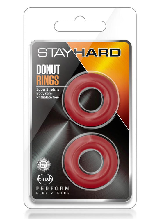 Stay Hard Donut Rings 2 Pack