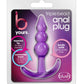 B Yours Triple Bead Anal Plug Purple