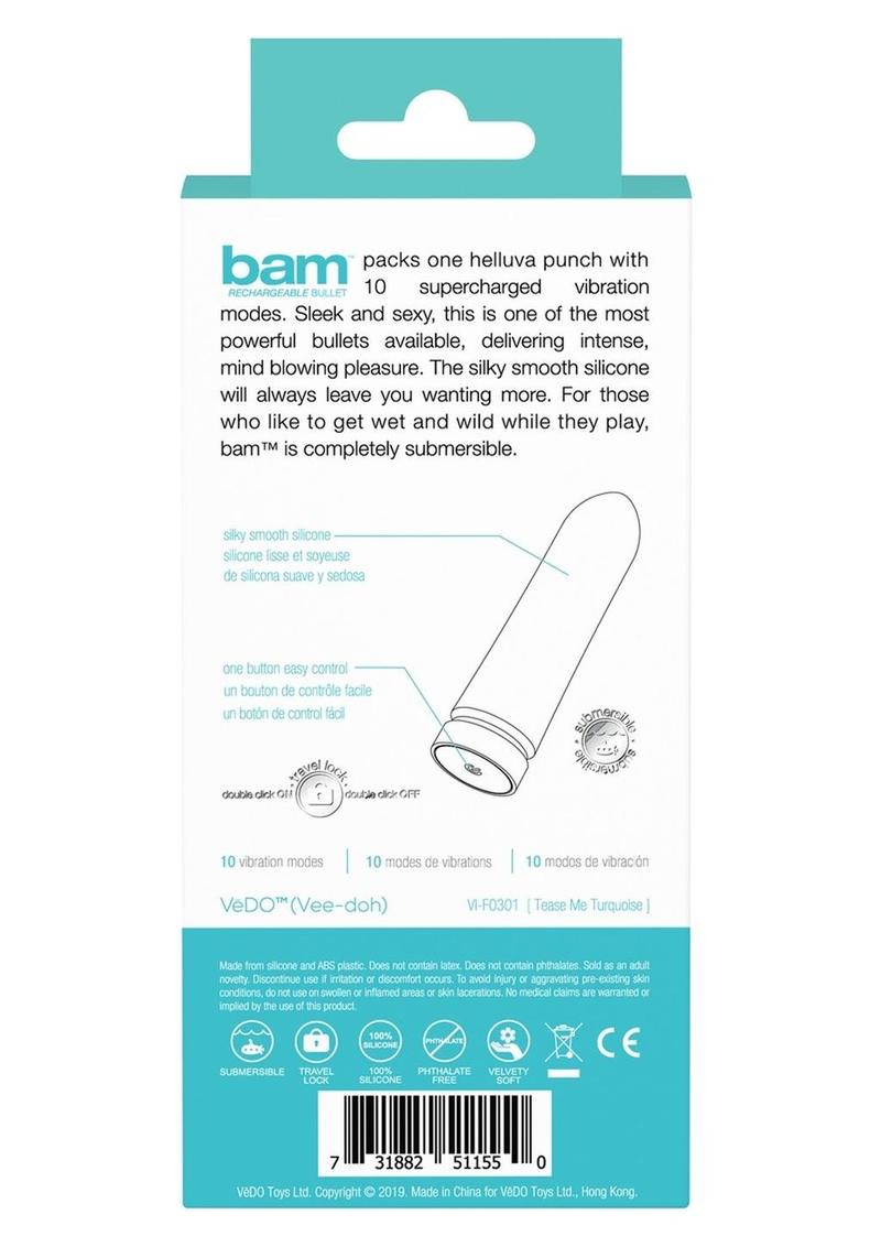 Bam Recharge Bullet Turquoise