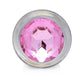 Booty Sparks Pink Gem Glass Anal Plug Sm