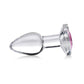 Booty Sparks Pink Gem Glass Anal Plug Sm