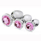 Booty Sparks Pink Gem Glass Plug Set