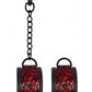 Ouch Luxury Ankle Cuffs Burgundy