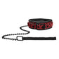 Ouch Luxury Collar W/leash Burgundy