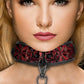 Ouch Luxury Collar W/leash Burgundy