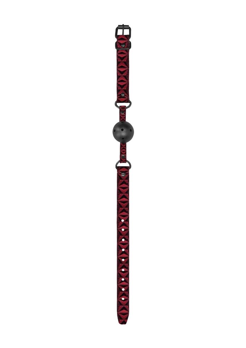 Ouch Luxury Breathable Ball Gag Burgundy