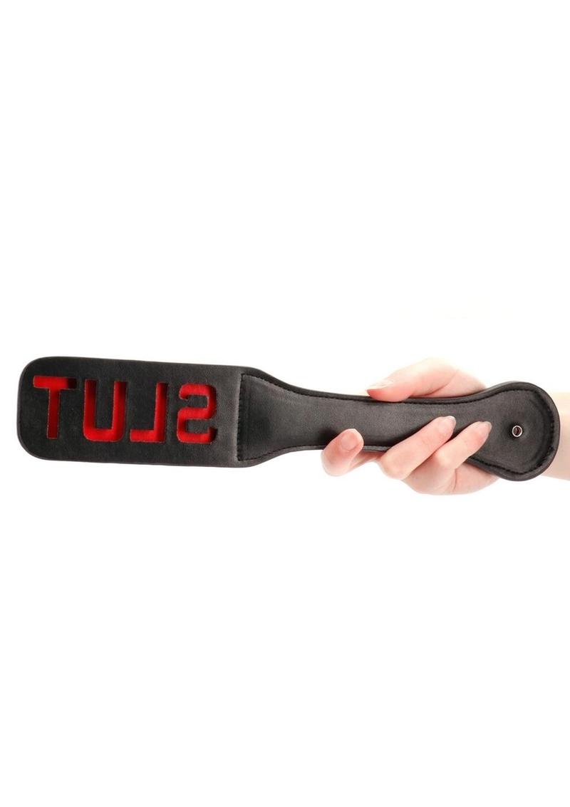 Ouch Paddle Slut Black