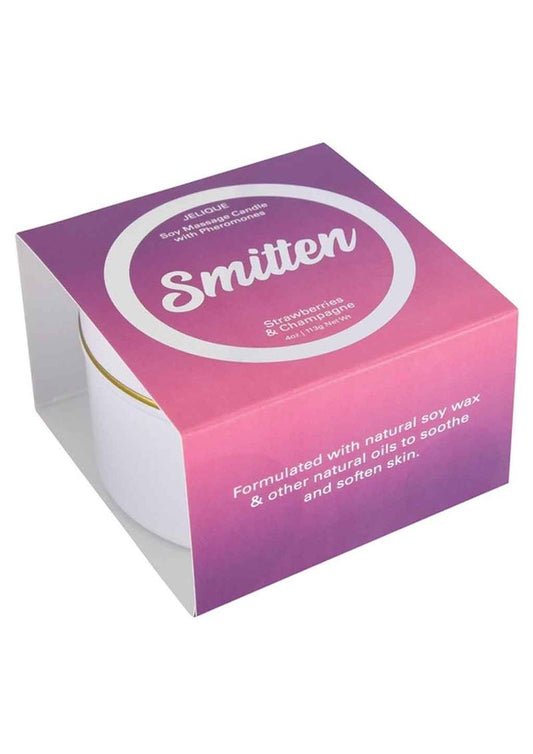 Massage Candle Smitten Straw/champ 4oz