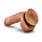 Dr Skin Glide Dildo W/balls 8.5" Caramel