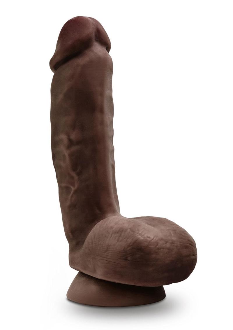 Dr Skin Glide Dildo W/balls 8.5" Chocola