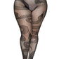 Snake Net Tights 1x/2x Black