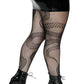 Snake Net Tights 1x/2x Black