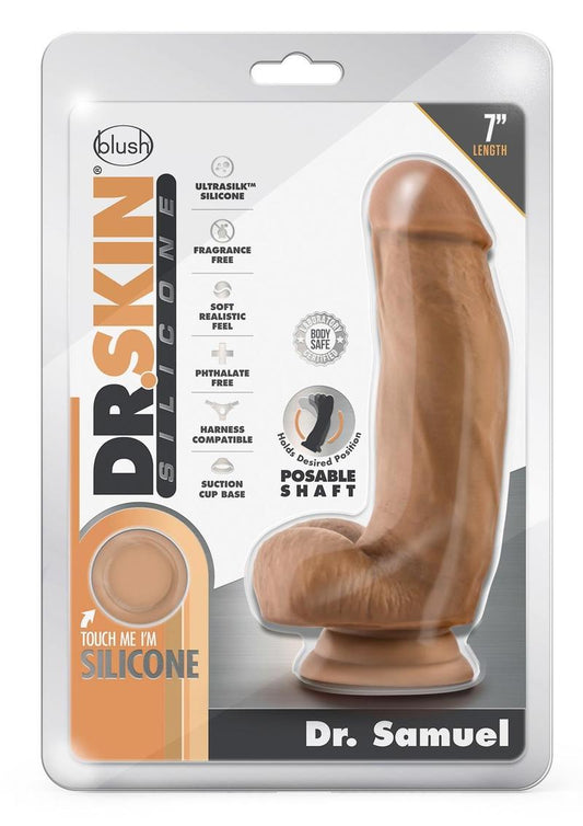 Dr Skin Silic Dr Samuel 7" Dildo Mocha