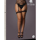 Le Desir Striped Fishnet Garter