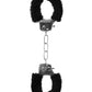 Ouch Beginner Furry Hand Cuffs Black