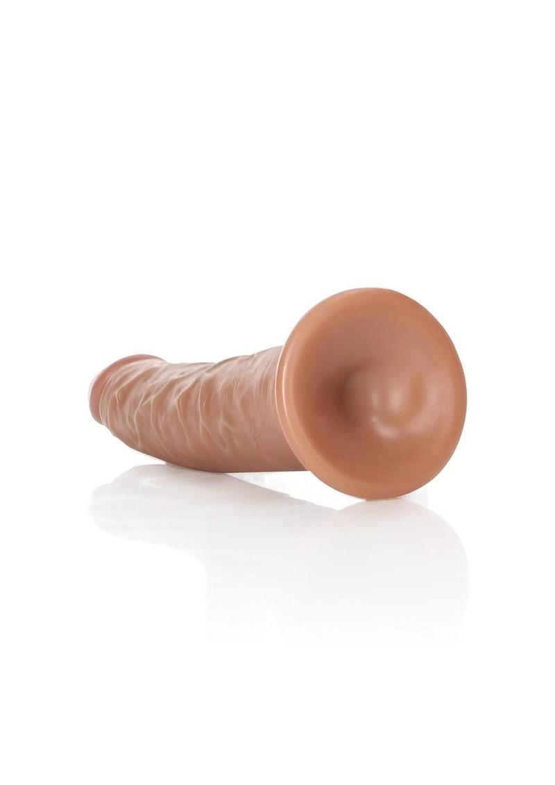 Realrock Slim Dildo Without Balls 6" Tan