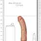 Realrock Curved Dildo 6" Tan