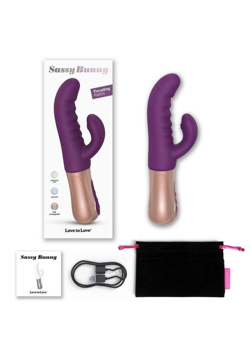 Sassy Bunny Purple Rain