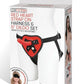 Lux F Red Heart Harness/dildo Set 5"
