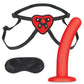 Lux F Red Heart Harness/dildo Set 5"