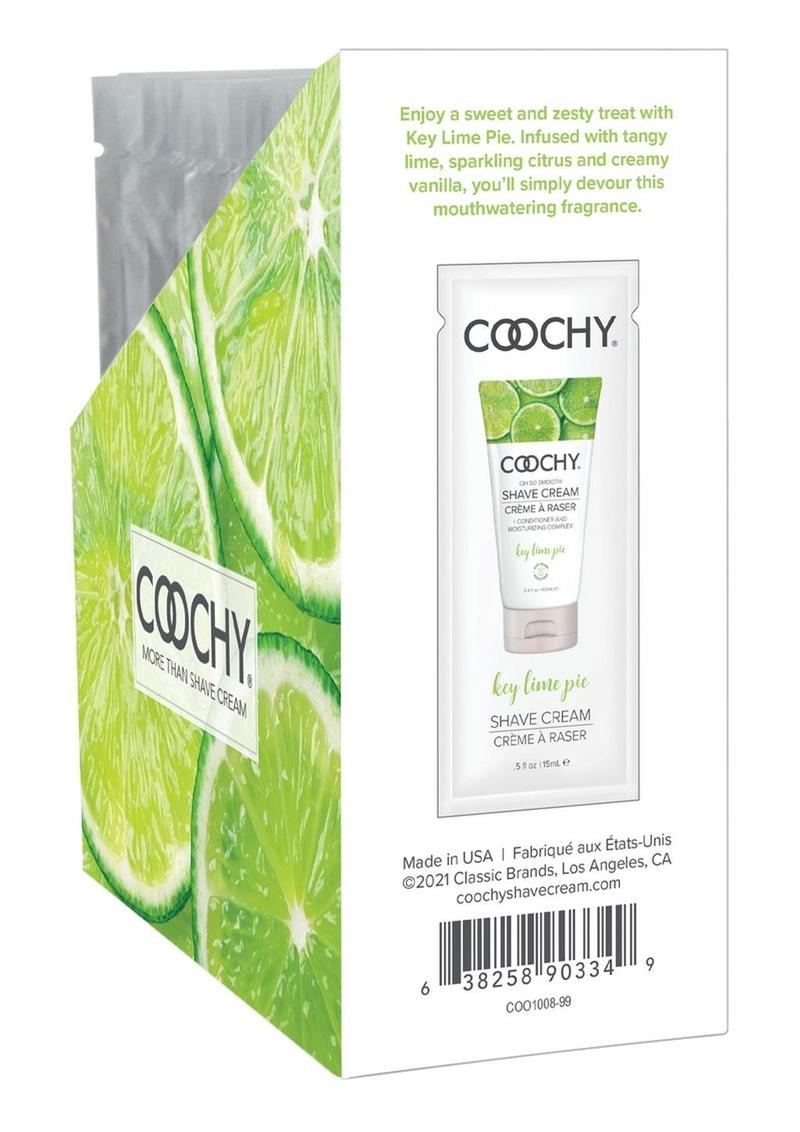 Coochy Shave Cream Key Lime Foil 24/disp