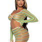 Leg Avenue 2Pc Rainbow Zig Zag