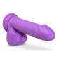 Neo Dildo With Balls - Purple - 8in