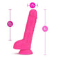 Neo Dual Density Dildo 9' Neon Pink