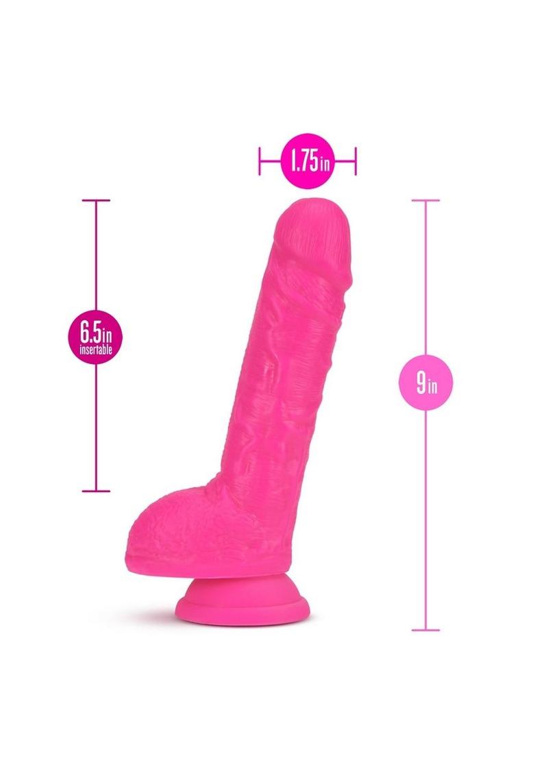 Neo Dual Density Dildo 9' Neon Pink