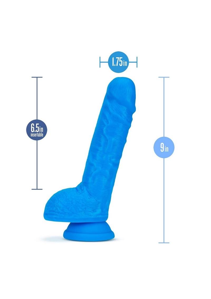 Neo Dual Density Dildo 9' Neon Blue