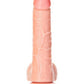 RealRock Dildo W/Balls - 7 in - Vanilla