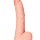 RealRock Dildo w/balls - 8in - Vanilla