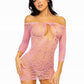 Fishnet Hearts Mini Dress