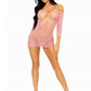 Fishnet Hearts Mini Dress