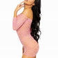 Fishnet Hearts Mini Dress
