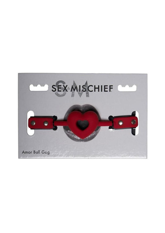 S&m Amor Ball Gag Red/black