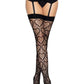 Heart Net Thigh Highs Os Black