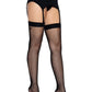 Micro Butterfly Backseam Thigh Os Black