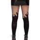 Opaque Flame Tight Fishnet Top Os Black