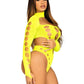 Seamles Asymmetric Thong Bodysuit Os Ylw