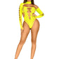Seamles Asymmetric Thong Bodysuit Os Ylw