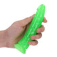 Realrock Slim Dildo 6" Gitd Green